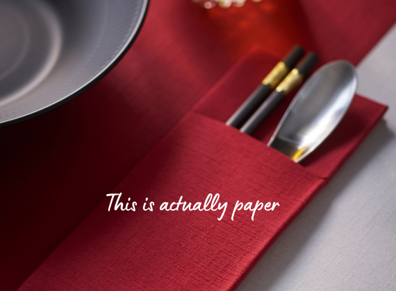 Red sachetto napkin